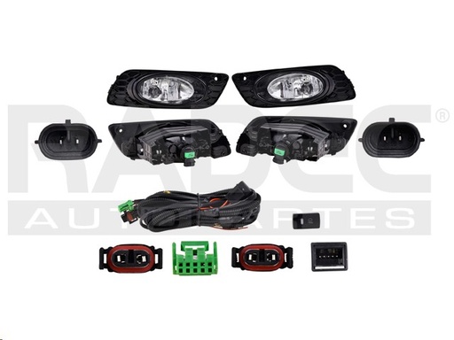 [016-1302-09] JUEGO FARO NIEBLA HD CIVIC DMT EX 12 4 PUERTAS C/REJILLA CN