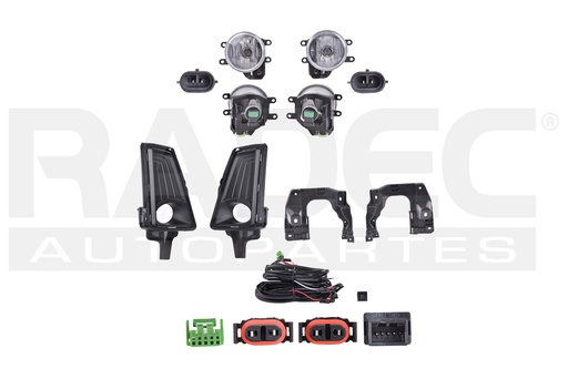 [016-3005-02] JUEGO FARO NIEBLA TY HIACE 20-23 C/REJILLA S/LEDS CN