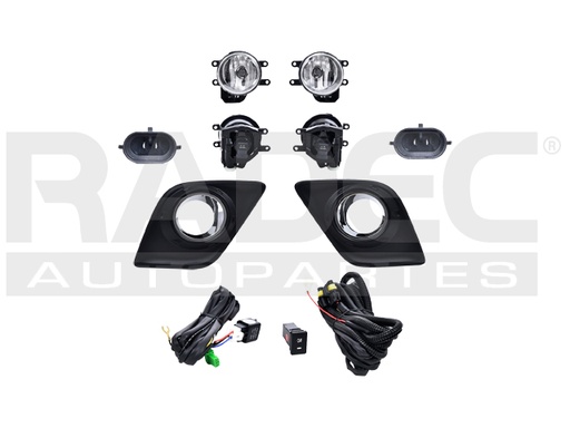 [016-3007-02] JUEGO FARO NIEBLA TY HILUX 16-19 FILO INTERIOR CROMADO TYC