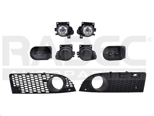 [016-3112-09] JUEGO FARO NIEBLA VW JETTA CLASICO 08-15 C/REJILLA CN