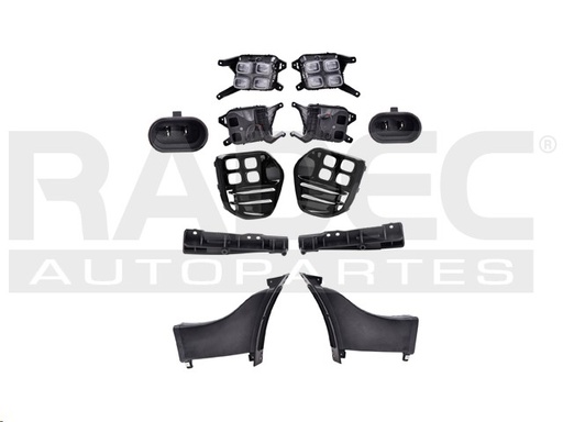 [016-3502-01] JUEGO FARO NIEBLA KI SPORTAGE SXL 16-18 C/REJILLA F/CROMADO CN