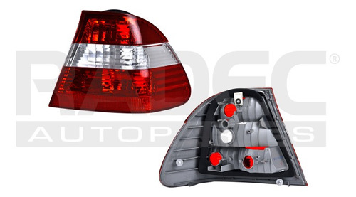 [017-0301-04] CALAVERA EXTERIOR BMW SERIE 3 02-05 4 PUERTAS BLANCO/ROJO S/FOCO DEPO DER