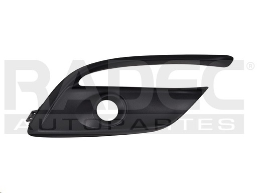 [003-1901-28] REJILLA FASCIA DELANTERA MZ 3 17-18 C/HOYO P/FARO CORRUGADA DER