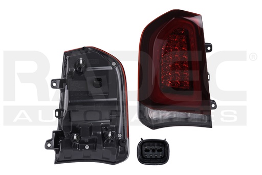 [017-0720-19] CALAVERA CR 300 15-20 ROJO OBSCURO C/LED