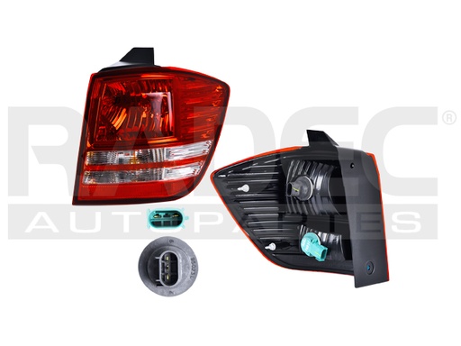 [017-0911-06] CALAVERA EXTERIOR DG JOURNEY 09-10 P/2 FOCOS C/FOCO DEPO DER