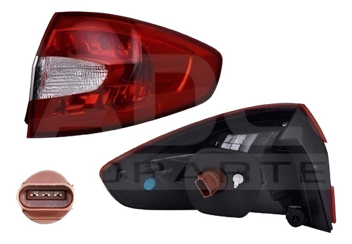 [017-1217-16] CALAVERA EXTERIOR FORD FIESTA 11-13 4 PUERTAS C/FOCO DEPO DER