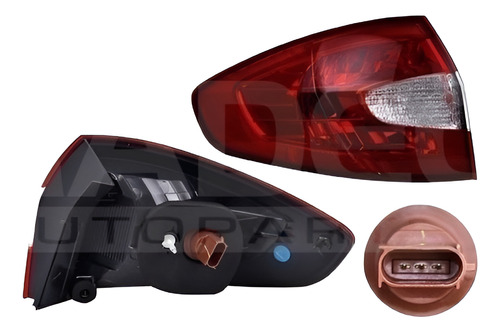 [017-1217-17] CALAVERA EXTERIOR FORD FIESTA 11-13 4 PUERTAS C/FOCO DEPO IZQ