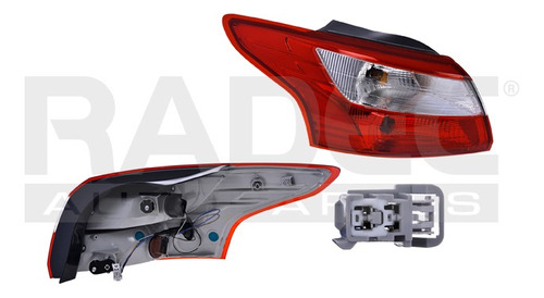 [017-1219-23] CALAVERA EXTERIOR FD FOCUS 12-14 4 PUERTAS C/FOCO DEPO IZQ