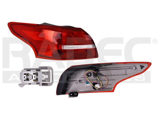 [017-1219-43] CALAVERA EXTERIOR FD FOCUS 15-18 4 PUERTAS C/FOCO DEPO IZQ