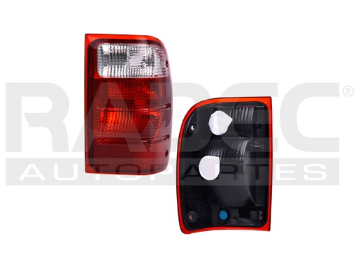 [017-1230-00] CALAVERA FD RANGER 01-04 LISA BLANCO/ROJO S/FOCO DEPO DER