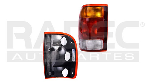 [017-1230-07] CALAVERA FD RANGER 98-99 AMBAR/BLANCO/ROJO ABOMBADA S/FOCO DEPO IZQ