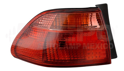 [017-1301-10] CALAVERA EXTERIOR HD ACCORD 98-00 4 PUERTAS ROJO S/FOCO DEPO DER