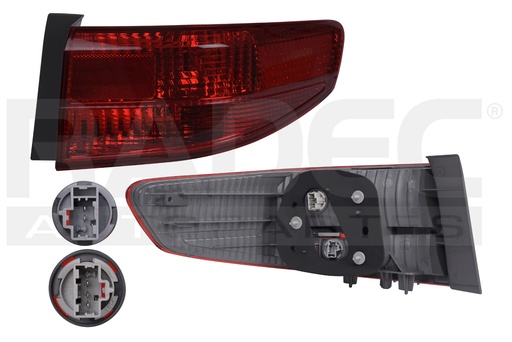 [017-1301-66] CALAVERA EXTERIOR HD ACCORD 05 4 PUERTAS ROJO TYC DER