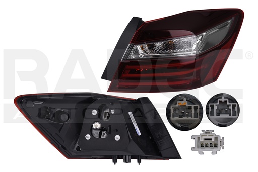 [017-1301-92] CALAVERA EXTERIOR HD ACCORD 16-17 C/LEDS DEPO DER