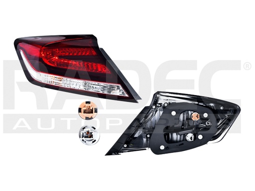 [017-1302-95] CALAVERA HD CIVIC 14-15 2 PUERTAS C/FOCO DEPO IZQ