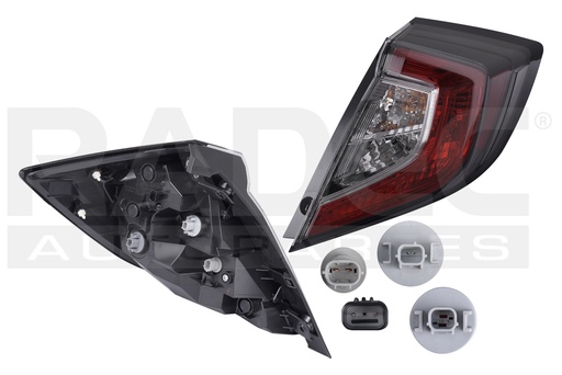 [017-1302-C6] CALAVERA EXTERIOR HD CIVIC TYPE R 17-20 5 PUERTAS C/LEDS DEPO DER