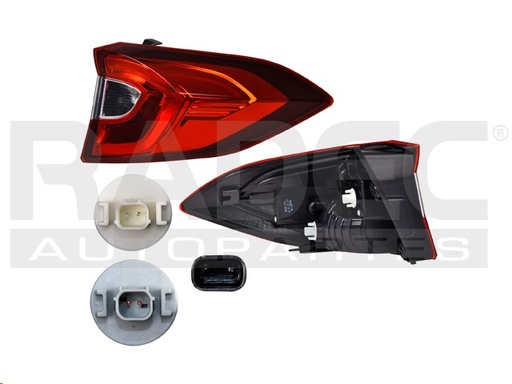 [017-1313-10] CALAVERA EXTERIOR HD BR-V 18-22 TYC DER