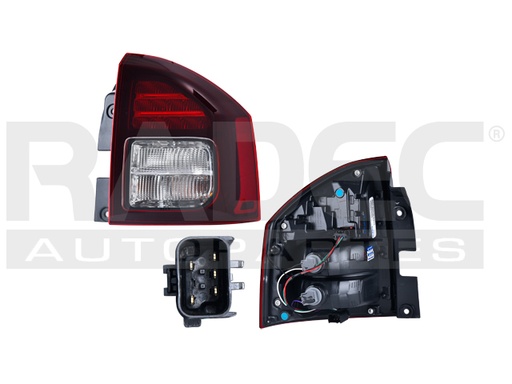 [017-1604-04] CALAVERA JP COMPASS 14-17 ROJA/OBSCURA C/LEDS DEPO DER