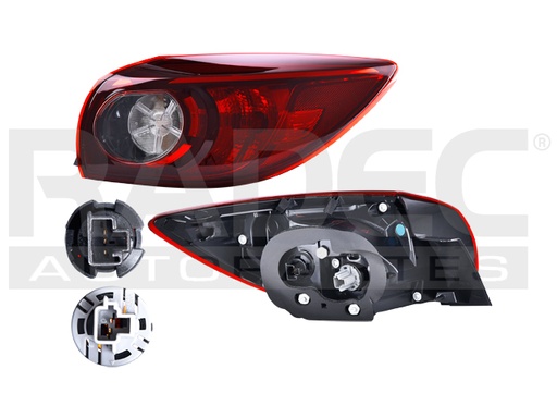 [017-1901-46] CALAVERA EXTERIOR MZ 3 14-18 5 PUERTAS C/FOCO DEPO DER