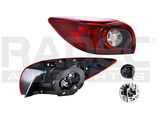 [017-1901-47] CALAVERA EXTERIOR MZ 3 14-18 5 PUERTAS C/FOCO DEPO IZQ