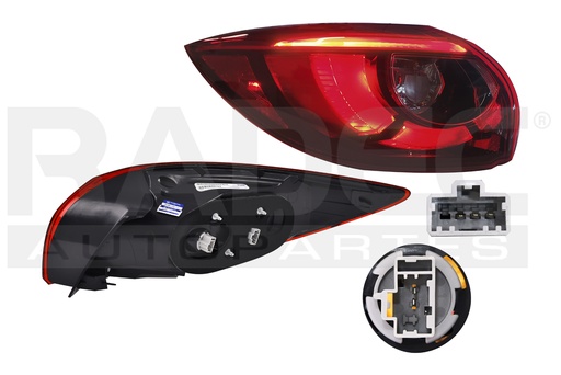 [017-1920-09] CALAVERA EXTERIOR MZ CX5 16-17 C/LEDS TY