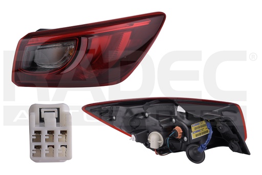 [017-1923-08] CALAVERA EXTERIOR MZ CX3 16-23 C/LEDS DEPO DER