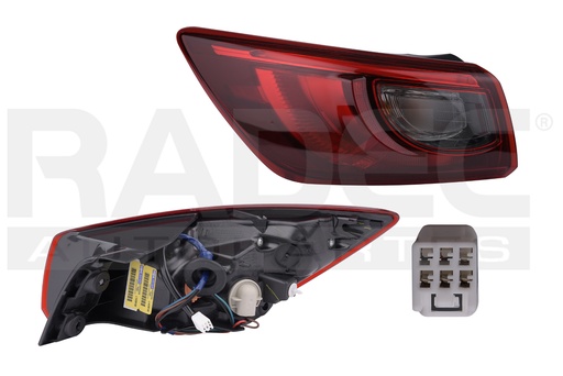 [017-1923-09] CALAVERA EXTERIOR MZ CX3 16-23 C/LEDS DEPO IZQ