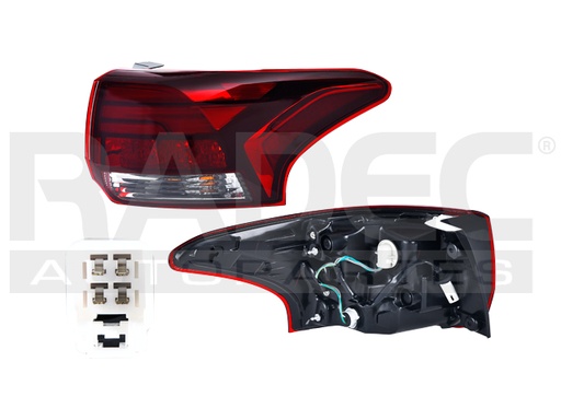 [017-2208-14] CALAVERA EXTERIOR MT OUTLANDER SE/SEL/LIMITED/HYBRID 16-22 L4 4CIL 2.0/2.4L C/LEDS DEPO DER