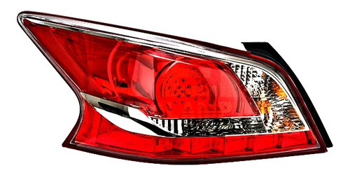 [017-2302-33] CALAVERA NS ALTIMA 13-16 4 PUERTAS FILO ROJO C/LEDS DEPO IZQ
