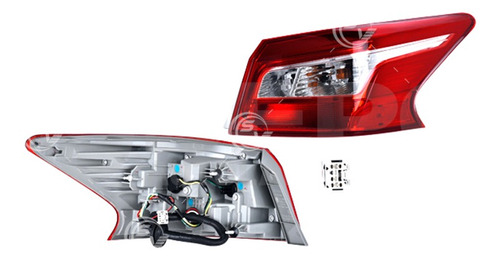 [017-2316-38] CALAVERA EXTERIOR NS SENTRA 17-19 C/LEDS DEPO DER