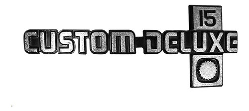 [001-0510-06] EMBLEMA LETRERO DEL CV CUSTOM CROMO DELUXE 15 CROMO 31x12.5 cm