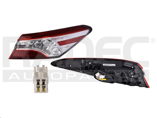 [017-3002-78] CALAVERA EXTERIOR TY CAMRY XLE/XLE NAVI/HYBRID 18-20 C/LEDS DEPO DER