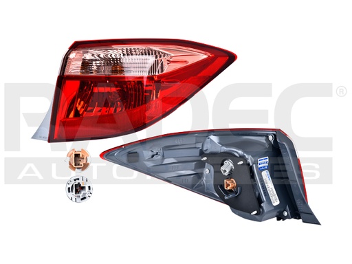 [017-3004-68] CALAVERA EXTERIOR TY COROLLA 17-19 ROJO/ROSA C/FOCO DEPO DER