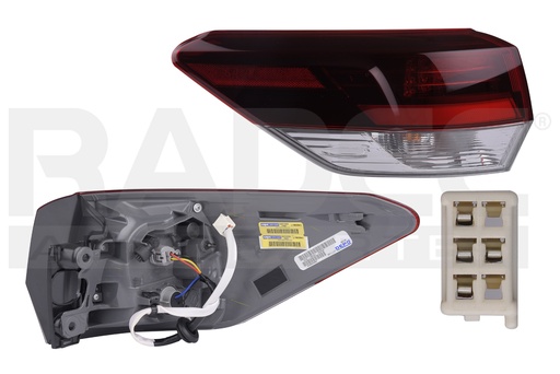 [017-3006-27] CALAVERA EXTERIOR TY HIGHLANDER 17-19 OBSCURA C/LEDS DEPO IZQ