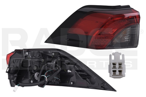 [017-3011-43] CALAVERA EXTERIOR TY RAV 4 19-23 C/LEDS C/FOCO DEPO IZQ