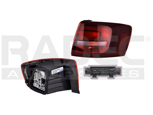 [017-3112-74] CALAVERA EXTERIOR VW JETTA 15-18 OBSCURA C/LEDS DEPO DER
