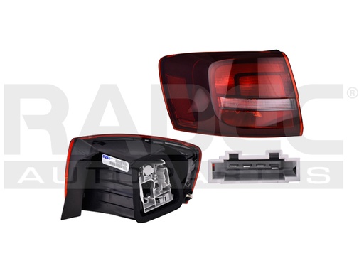 [017-3112-75] CALAVERA EXTERIOR VW JETTA 15-18 OBSCURA C/LEDS DEPO IZQ