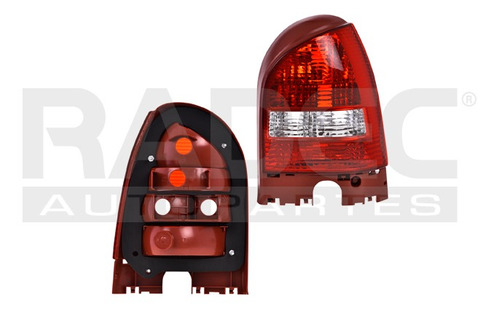 [017-3115-08] CALAVERA VW POINTER 00-05 BLANCO/ROJO S/FOCO DEPO DER
