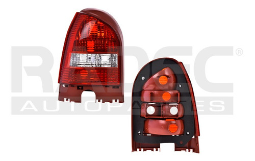 [017-3115-09] CALAVERA VW POINTER 00-05 BLANCO/ROJO S/FOCO DEPO IZQ