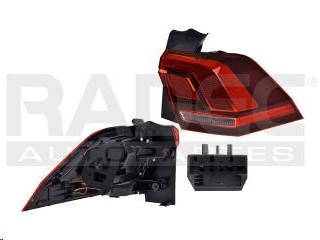 [017-3126-08] CALAVERA EXTERIOR VW TIGUAN 18-21 C/LEDS DEPO DER