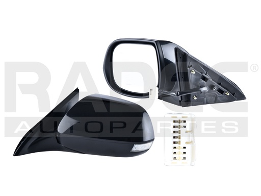 [018-0106-01] ESPEJO AC TSX 09-13 ELECTRICO C/DESENPANANTE C/MEMORIA P/PINTAR BASE/TECH V6 6 CILINDROS 3.5L 4 PUERTAS IZQ