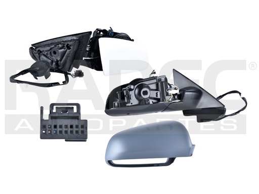 [018-0201-10] ESPEJO AD A3 04-08 3 PUERTAS ELECTRICO ABATIBLE C/DESEMPANANTE P/PINTAR T1.8/FSI 1.4/E-POWER 1.6/1.6/TSI 1.2/S3 QUATTRO/TDI 2.0/TFSI 1.8 QUATTRO/TFSI 1.8/TDI 1.6/TFSI 1.4 DER