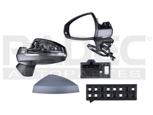 [018-0201-19] ESPEJO AD A3 13-15 3/5 PUERTAS ELECTRICO C/DESEMPANANTE C/ DIRECCIONAL P/PINTAR 7 PINES TDI 2.0 QUATTRO/S3 QUATTRO/TDI 2.0/TFSI 1.8 QUATTRO/TFSI 1.8/TDI 1.6/TFSI 1.4/TFSI 1.2 IZQ