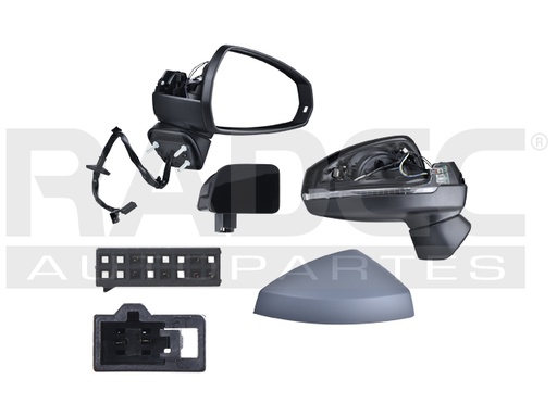 [018-0201-20] ESPEJO AD A3 13-15 3 Y 5 PUERTAS ELECTRICO C/DESEMPANANTE C/ DIRECCIONAL C/LUZ LAT P/P TDI 2.0 QUATTRO/S3 QUATTRO/TDI 2.0/TFSI 1.8 QUATTRO/TFSI 1.8/TDI 1.6/TFSI 1.4/TFSI 1.2 DER