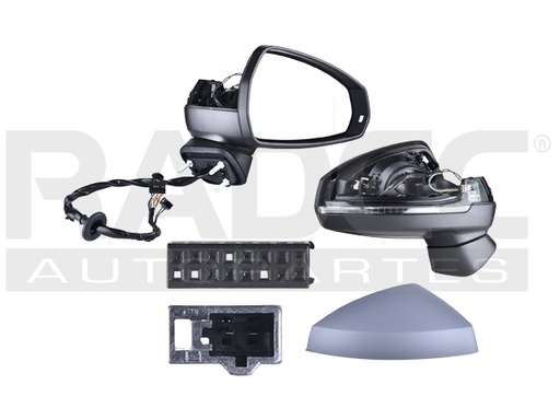 [018-0201-26] ESPEJO AD A3 13-15 4 PUERTAS ELECTRICO E/ABATIBLE C/DESEMPANANTE C/DIRECCIONAL C/MEMORIA P/PINTAR DER