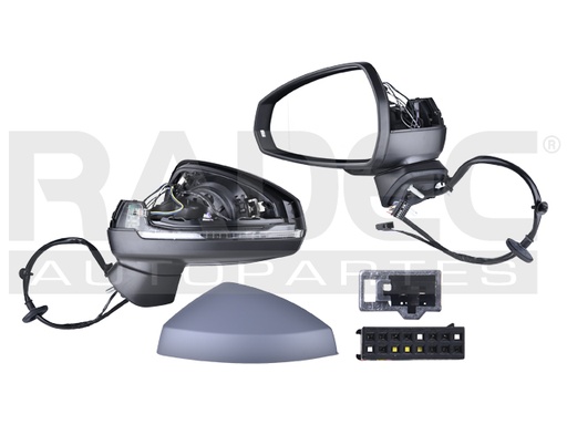 [018-0201-27] ESPEJO AD A3 13-15 4 PUERTAS ELECTRICO E/ABATIBLE C/DESEMPANANTE C/DIRECCIONAL P/PINTAR IZQ