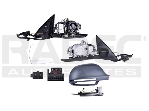 [018-0203-04] ESPEJO AD A6 08-11 ELECTRICO C/DESEMPANANTE C/DIRECCIONAL C/MEMORIA C/LUZ E/ABATIBLE P/PINTAR SPORT/LUXURI/ELITE/BASE V6/V10 6/10CILINDROS 2.8/3.2/5.2L 4 PUERTAS DER