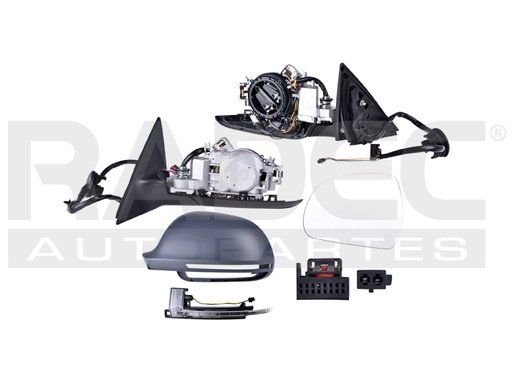 [018-0203-05] ESPEJO AD A6 08-11 ELECTRICO C/DESEMPANANTE C/DIRECCIONAL C/MEMORIA C/LUZ E/ABATIBLE P/PINTAR SPORT/LUXURI/ELITE/BASE V6/V10 6/10CILINDROS 2.8/3.2/5.2L 4 PUERTAS IZQ