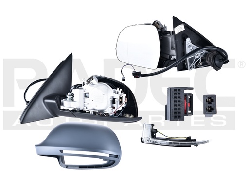 [018-0208-03] ESPEJO AD Q3 13-16 ELECTRICO C/DESEMPANANTE C/DIRECCIONAL C/MEMORIA E/ABATIBLE P/PINTAR BASE/ELITE/LUXURY/S/SPORT L4 4CILINDROS 2.0L 4 PUERTAS IZQ