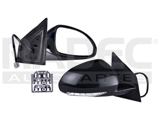 [018-0406-04] ESPEJO BK ENCLAVE 08-17 ELECTRICO C/DESEMPANANTE C/DIRECCIONAL P/PINTAR PREMIUM/BASE/CXL/CX V6 6CILINDROS 3.6L 4 PUERTAS DER